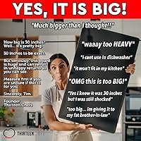 Vista 5 de Thirteen Chefs Tabla de cortar extra grande de 30 x 18 para pescado, carne, barbacoa, plástico negro de 1/2 pulgada de grosor, polietileno HDPP