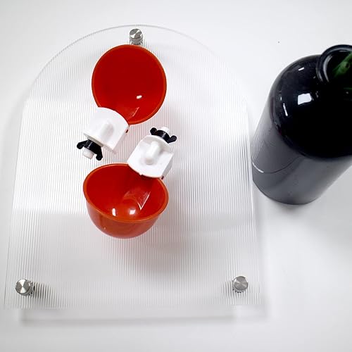 Miniatura 6 de Paquete de 12 tazas de agua de pollo para aves de corral, kit de alimentación automática de agua de pollo, rosca de 38 pulgadas, cuenco de agua de