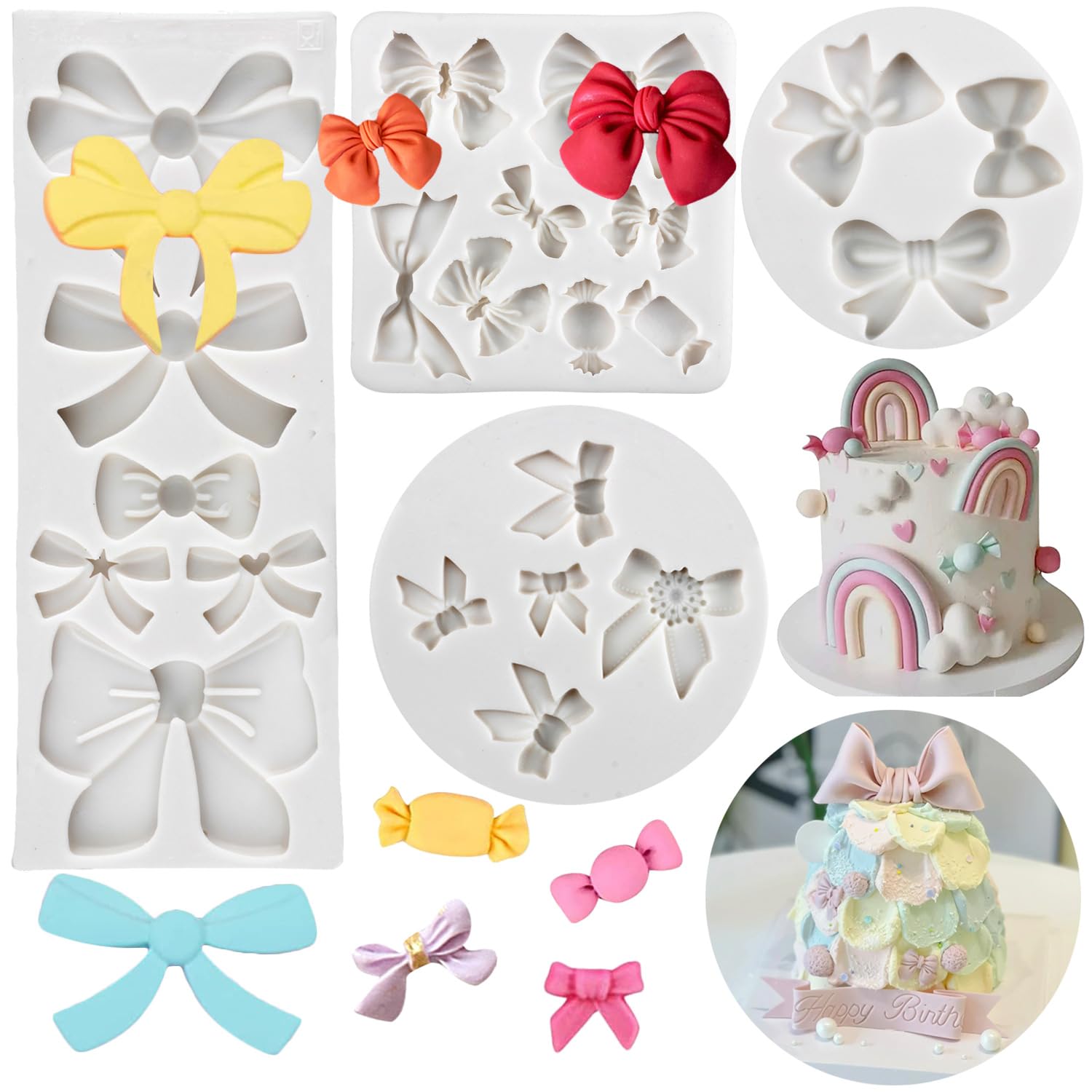 Mini Bow Candy Molds