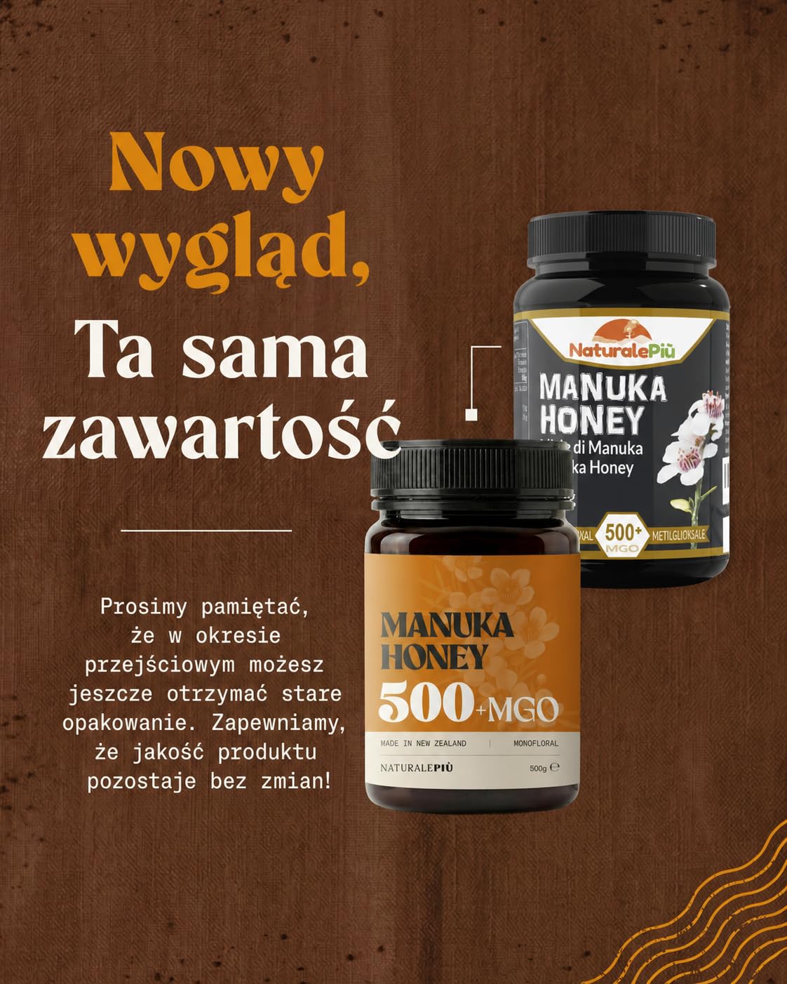 NaturalePiù Miód Manuka 500+ MGO
