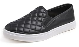 Women&apos;s Casual Slip On Sneaker Comfort Quilted Loafer Flats