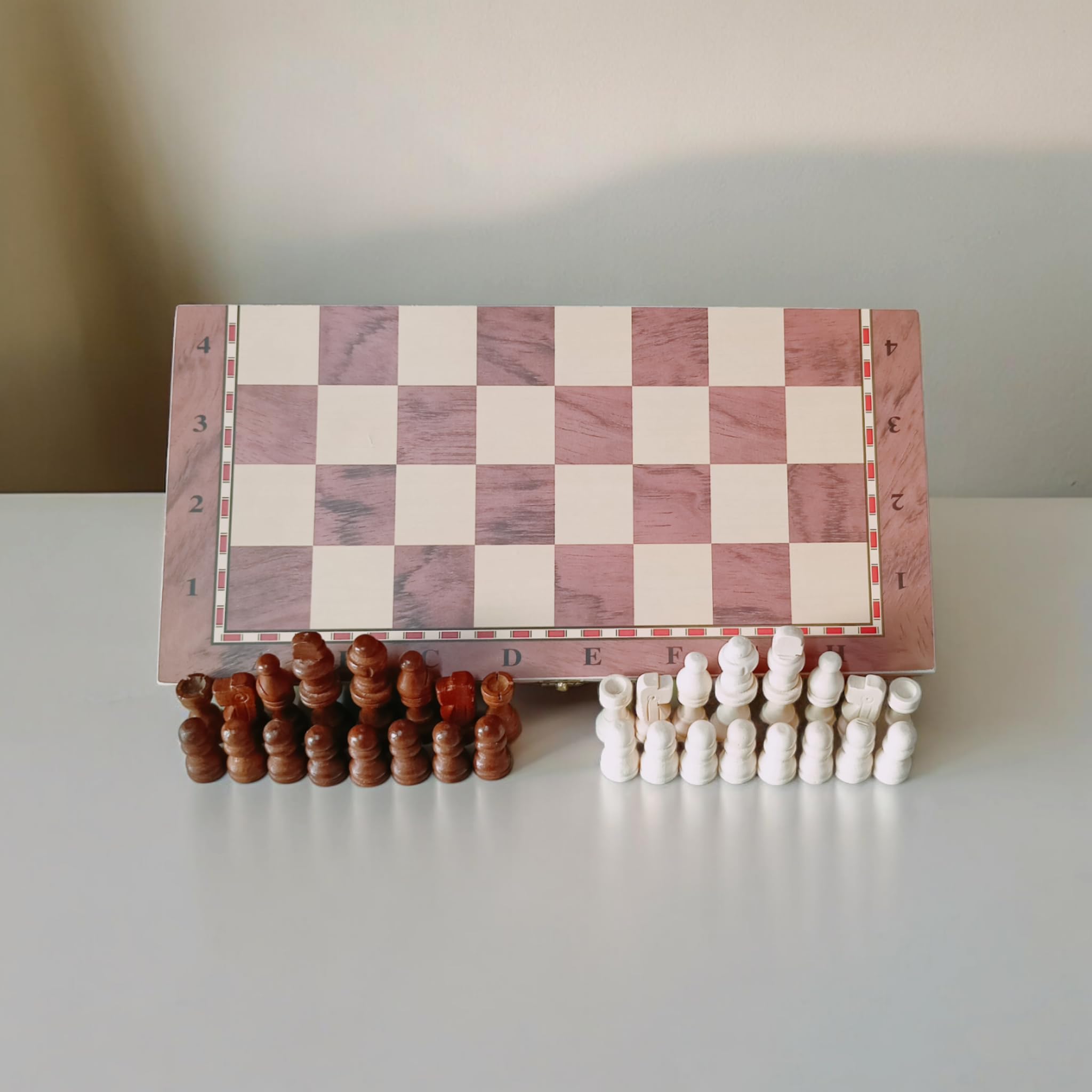 CHS Foldable Wooden Chess Board Set | Storage for Chess Coins | 35.19 cm Chess Board (Brown) (B0D6S4SYFP) Amazon Price History, Amazon Price Tracker