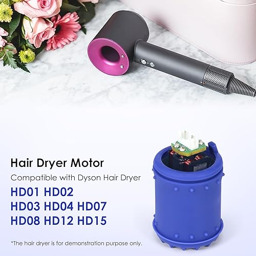 Miniatura 3 de Motor de secador de pelo compatible con modelos Dyson Supersonic HD01 HD02 HD03 HD04 HD07 HD08 HD12 HD15, accesorios de reparación del motor del