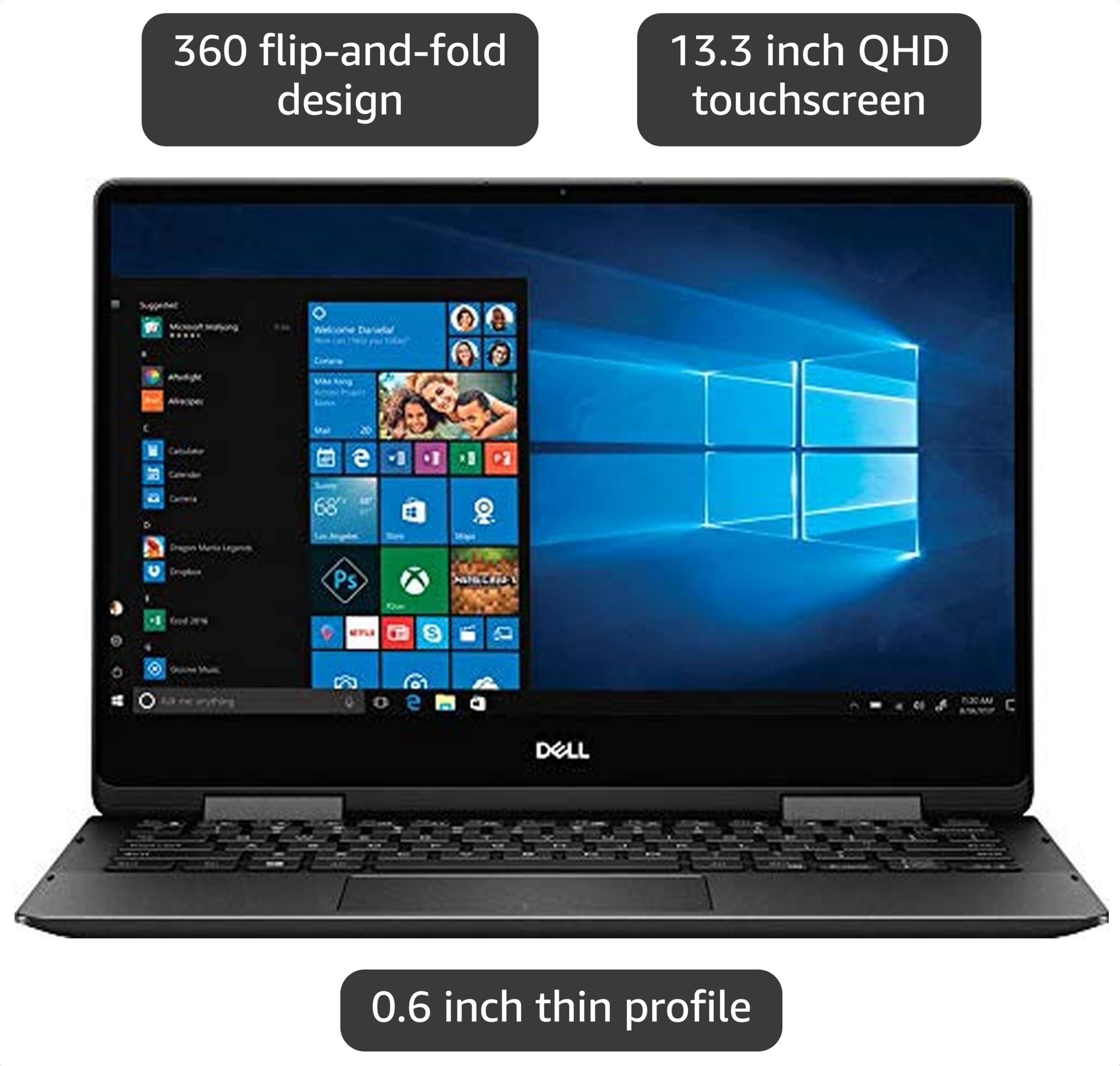 Amazon.com: Dell Inspiron 13 2-in-1 7386-13.3