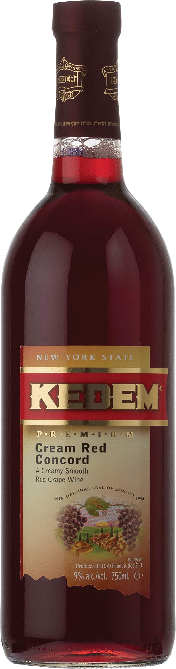 Kedem - Cream Red Concord, A Creamy Smooth Red Grape Wine - 750 ml