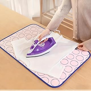 Portable Ironing Mat Blanket Heat Resistant Tabletop Ironing Pad for Countertop, Washer or Dryer, Foldable Travel Ironing Board Alternative for Small Spaces and Iron Anywhere Use