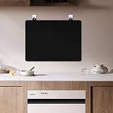 NVGFTG Hob Cover 62 × 53 cm Hob Cover One Piece Kitchen Cover Plate with Hook Hob Cover Plate for Ceramic Hob Cover Hob Induction Protective Mat Black - 5
