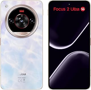 nubia Smartphone Focus 2 Ultra 5G Blanco 6.8” 120Hz, 50MP+5MP+2MP, 256GB+20 GB RAM(8GB + 12GB Dinámica), Batería 5000mAh, Android 15