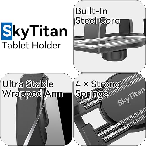 Miniatura 5 de Soporte de tableta Soporte de abrazadera Soporte de repuesto para iPad 0.669 in Adaptador de montaje de bola