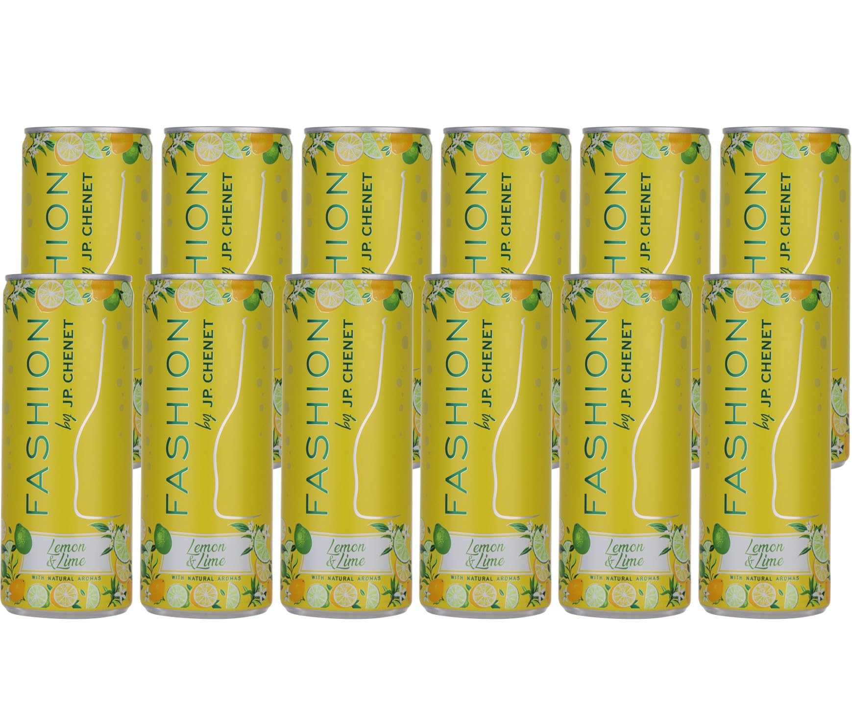 JP Chenet - Fashion Lemon & Lime, Aromatised Sparkling Wine, Ready-to-drink cocktail in a can (12 x 0,25cl)