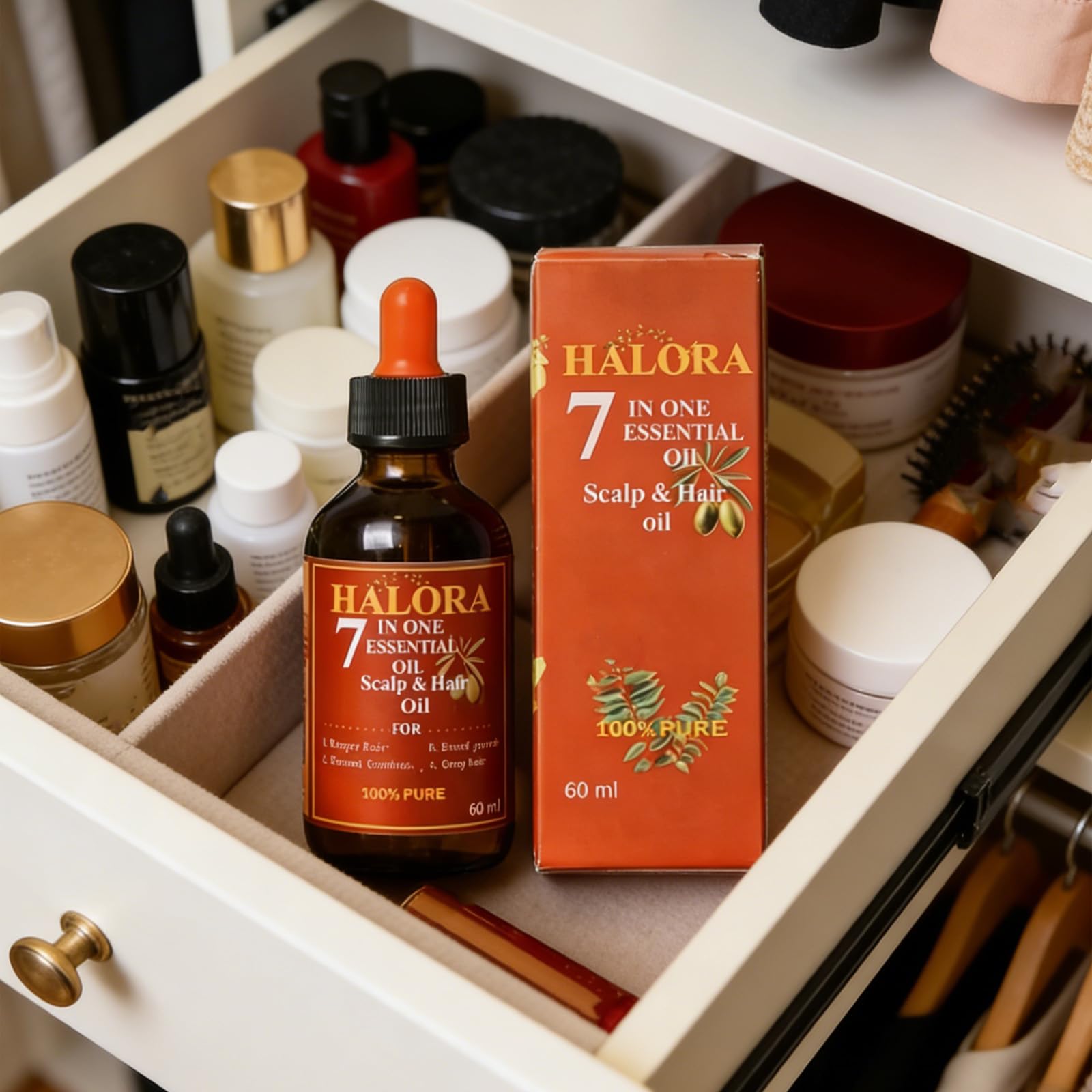 Halora Hair Growth Oil, Lightweight Scalp Nourishing Hair Oil