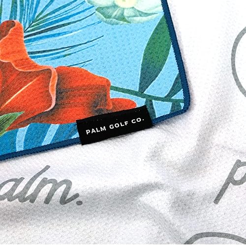 Miniatura 4 de Palm Toalla de golf de microfibra de golf con clip de mosquetón, 14 x 36 pulgadas, calidad premium, patrón de gofres