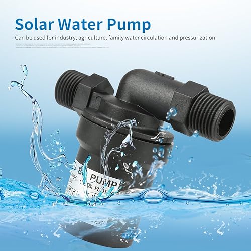 Miniatura 4 de Calentador de agua sin escobillas de alta temperatura solar DC 12V 10W Bomba caliente sumergible de poco ruido 1/2 hilo