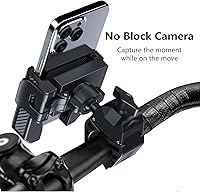 Vista 2 de Soporte de teléfono para bicicleta, soporte de motocicleta, [bloqueo 1S] abrazadera para manillar de bicicleta, soporte de teléfono celular