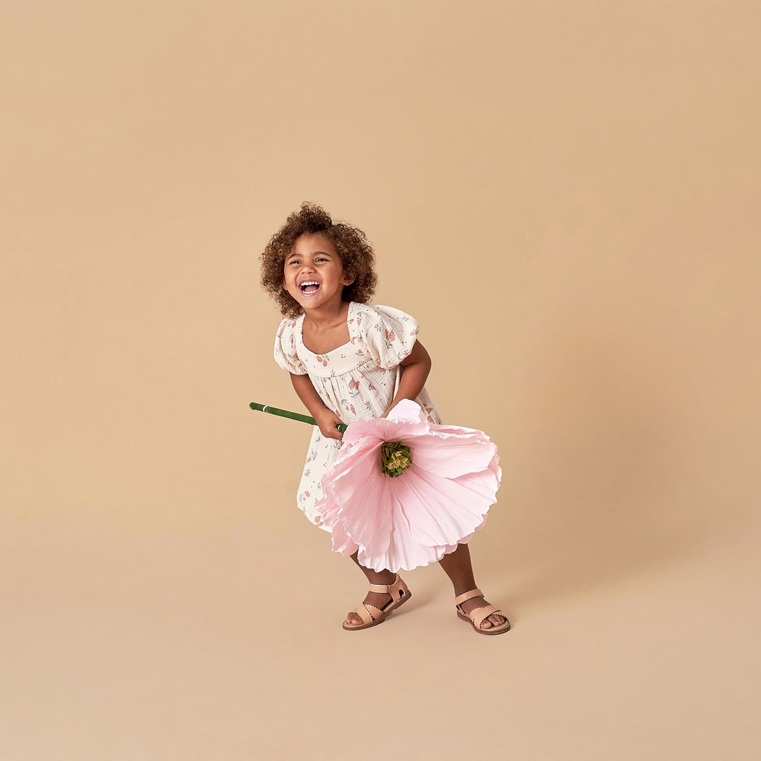 Modern Moments by Gerber Baby-Girls Dress with Puff Sleeves - Image 3