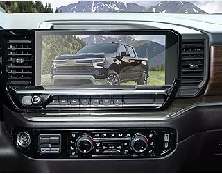 SXCY 2023 2024 Silverado Screen Protector (Nano Plastic) 13.4 Inch for 2022 2023 2024 Chevy Silverado 1500 13.4 Inch Touch Screen Protection Film for 2023 2024 Silverado Touch Accurate Protector Navigation Screen Panel Screen Protector for 2023 2024 Silverado 13.4 Inch LT/RST/LT Trail Boss/LTZ/ZR2/High Country Clear PET Plastic (2pcs) Film (NOT Glass)