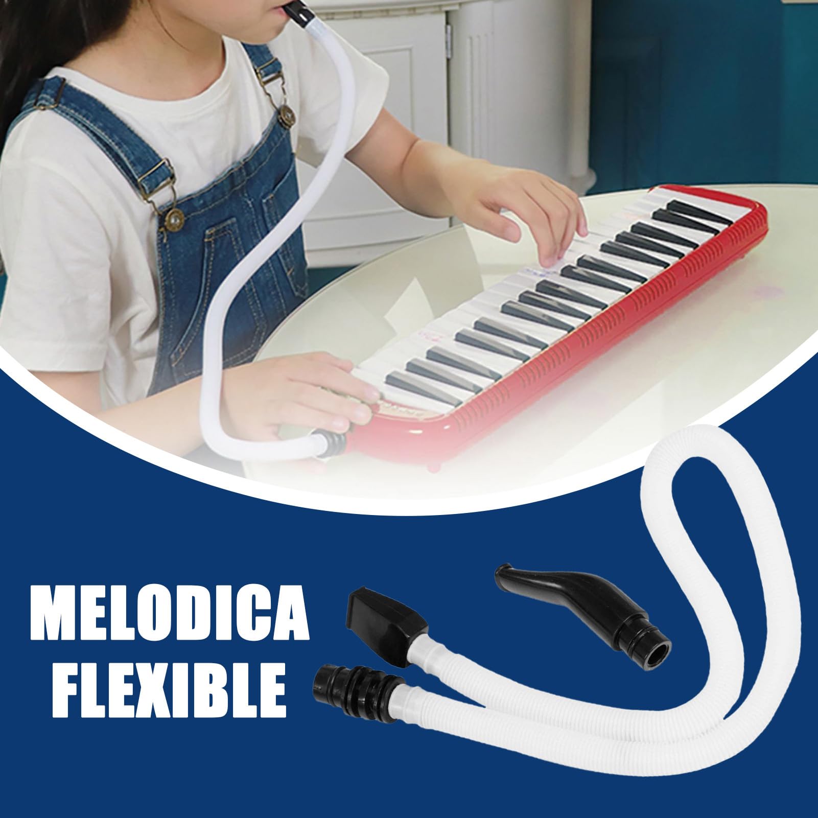 Tubo de Melódica - Tubo Largo de Boquilla para Melódica | Repuestos Para Actividades Escolares Y Viajes