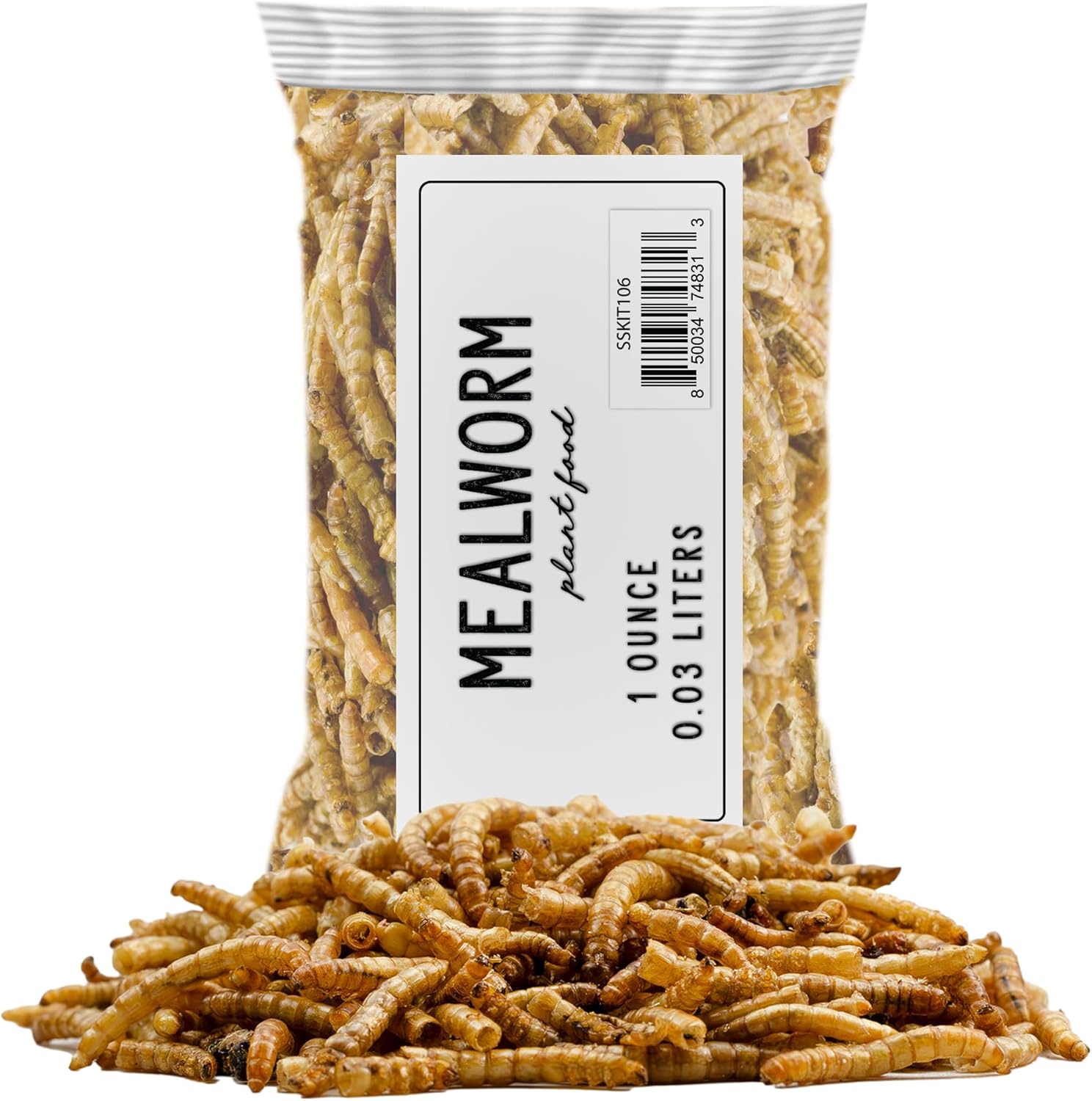 Soil Sunrise Carnivorous Plant Food Dried Mealworms (1oz), for Feeding Carnivorous Plants (Venus Fly Trap, Pitcher Plant, Sundews, Etc.)