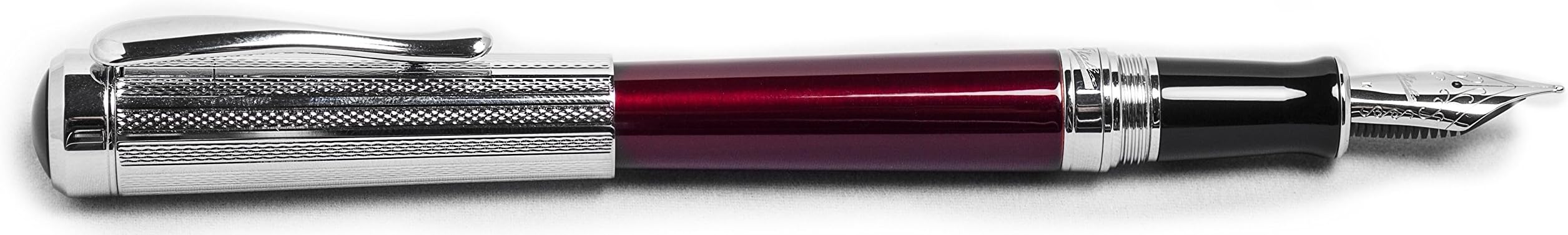 TOMENGBEIAABBCC Aeiniweraabbcc Monond Italix Captain's Commission Italic Fountain Pen (Burgundy)