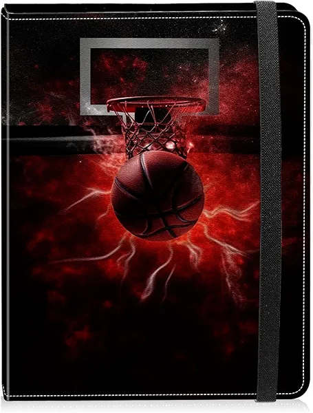 Photo Album 4x6 Photos - 60 Photos Capacity PU Leather Cover Photo Album with Strong Elastic Band, Portable Picture Album for Family Wedding Wedding Anniversary, Basketball Flash