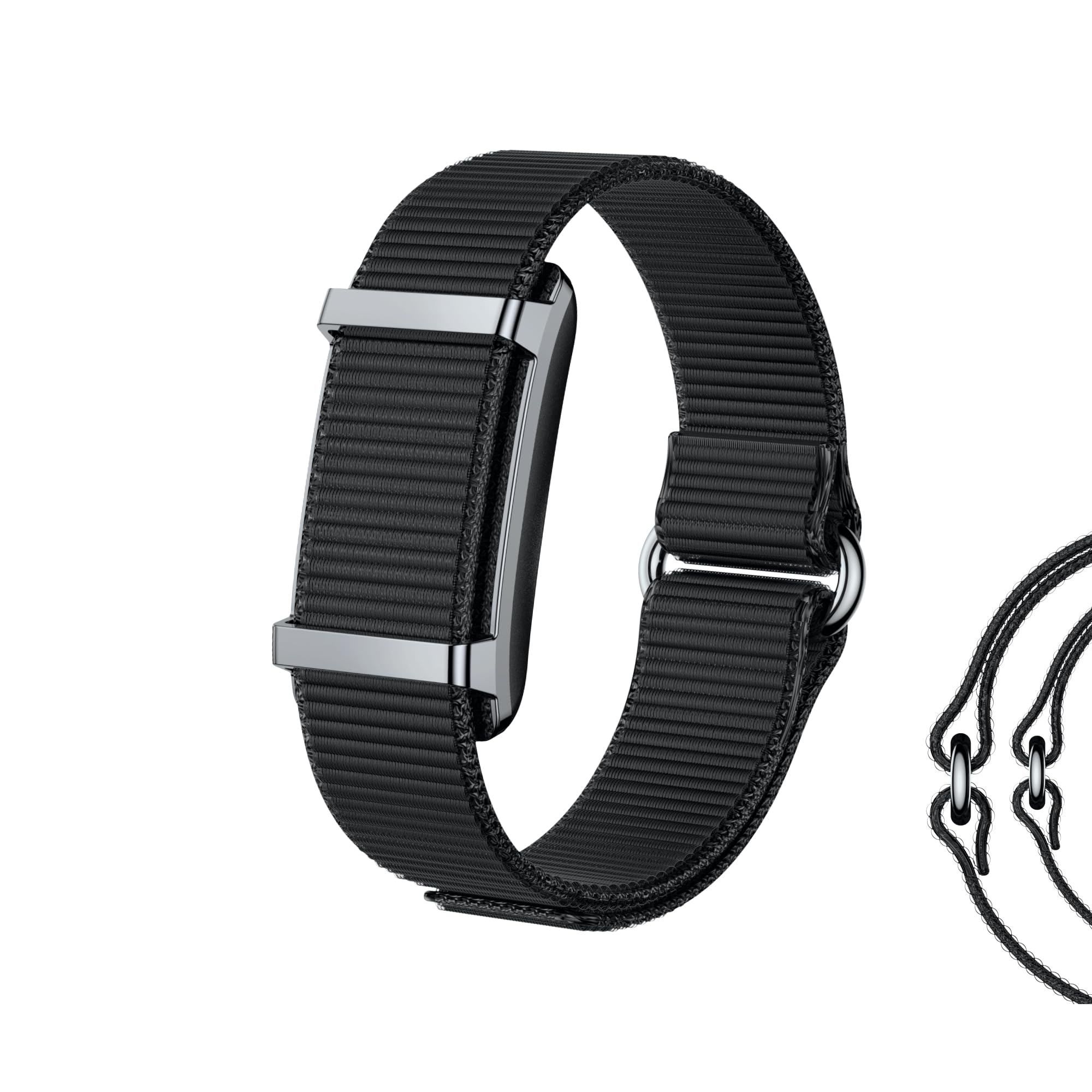 KSIX Bracelet connecté Vitalis sans écran, bracelet minimaliste avec moniteur de fréquence cardiaque, oxygène, température, sommeil et stress, étanche jusqu'à 5 ATM, autonomie de 30 jours, 2 bracelets