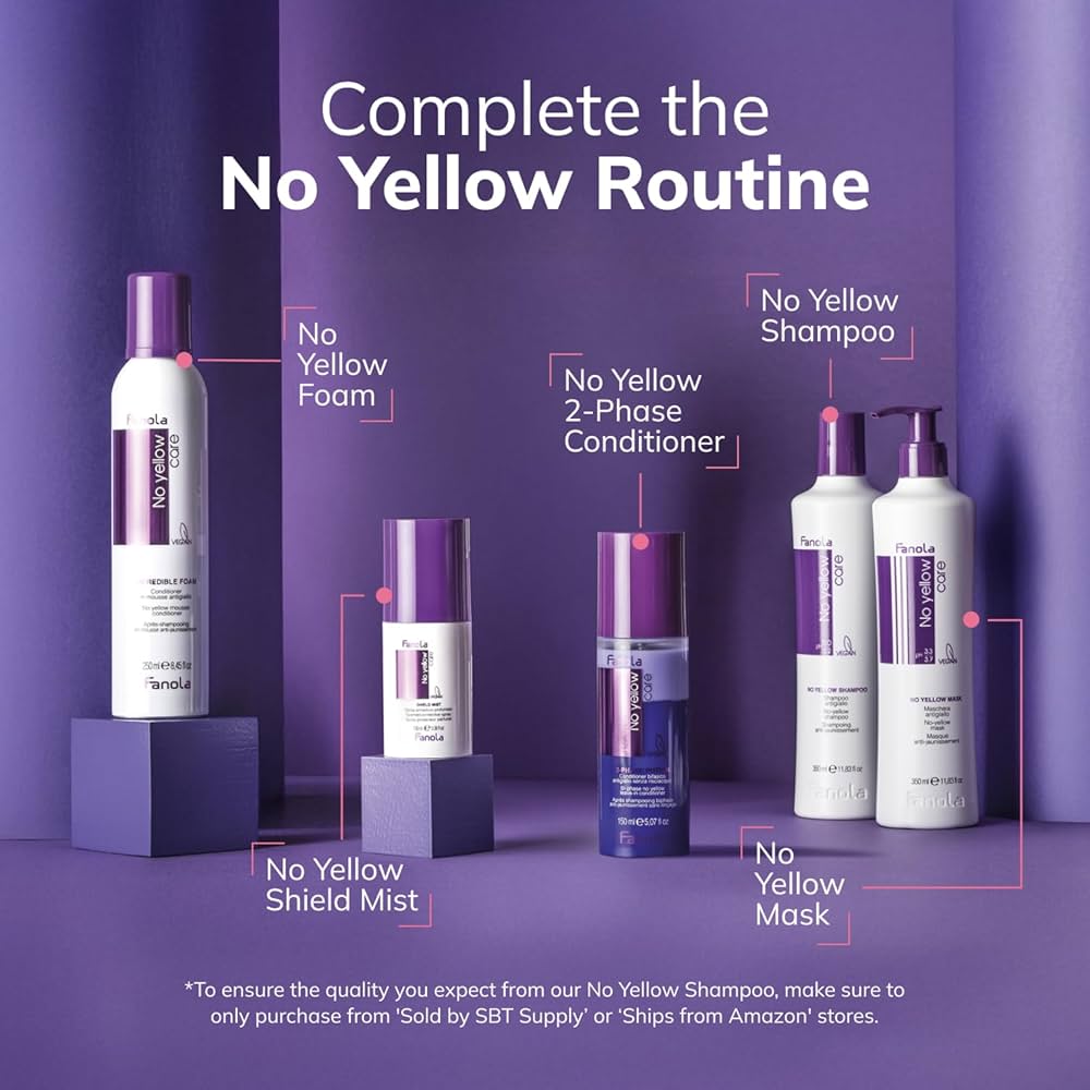 Fanola ノイエローマスク 1000ml 2本セット Fanola No-Yellow Shampoo and Mask 1000ml/33.8oz DUO
