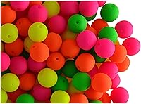 Vista 24 de SCARA - Cuentas redondas de vidrio checo de 0.35 onzas (0.08 pulgadas), cuentas de vidrio neón (activas con rayos UV) para hacer joyas y pulseras