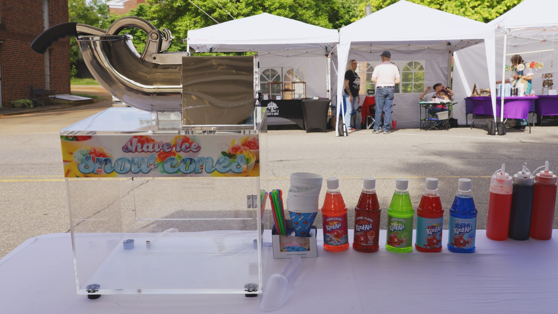 Image of VALONDINO Snow Cone Machine Shaved Ice, 500LB /H Commercial Ice Crusher Shaved Ice Machine Fluffy, 300W Industrial Commercial Big Ice Shaving Machine for Snow Cones for Home Party