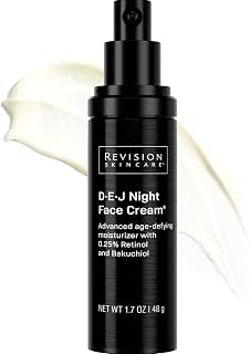 Revision Skincare D·E·J Night Face Cream®, Anti Aging Moisturizer, Antioxidant Rich with Retinol and Bakuchiol