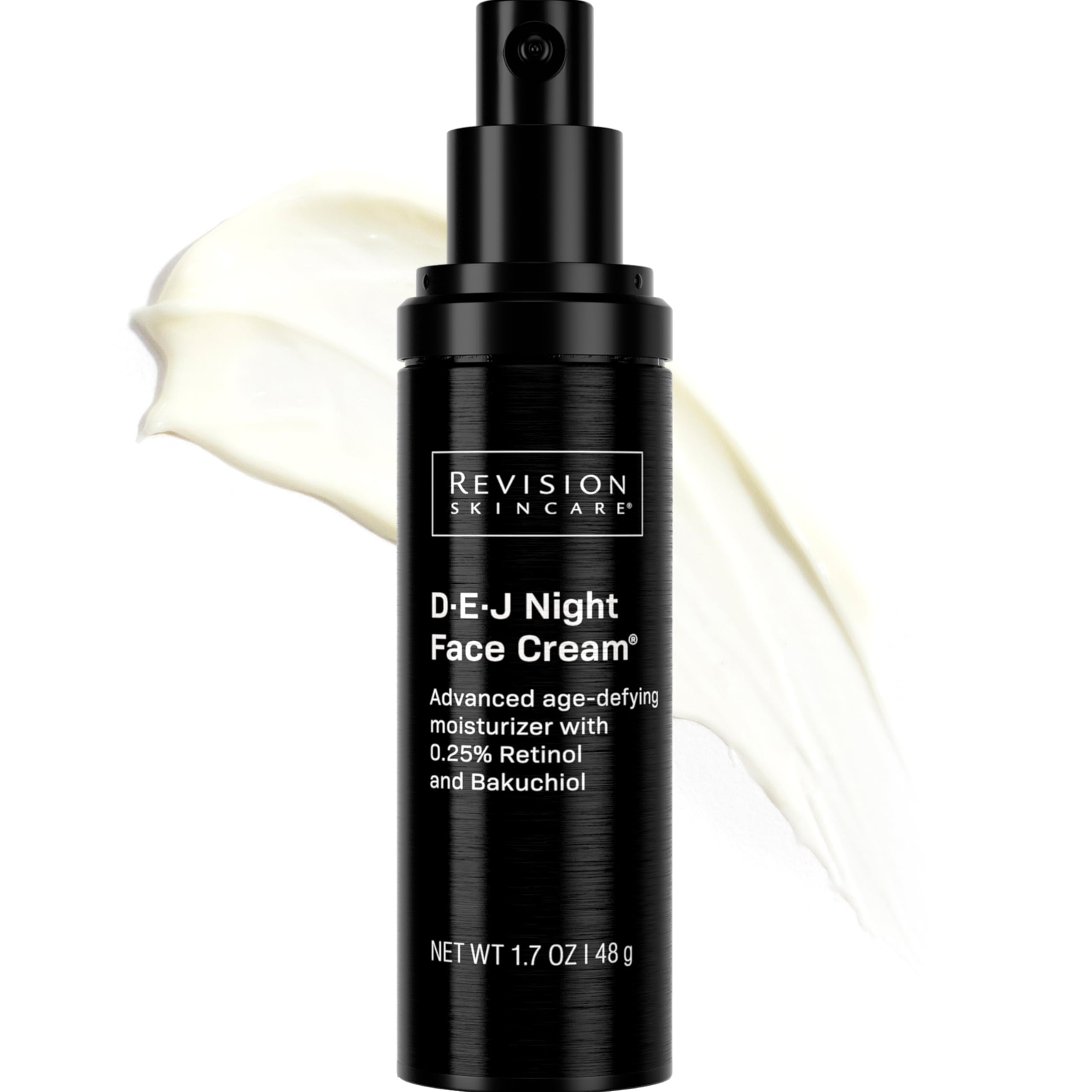 Revision Skincare D.E.J. Night Face Cream, intensive nighttime moisturizer that features 0.25% Retinol in a hydrating, antioxidant-rich formula that minimizes irritation, 1.7 oz