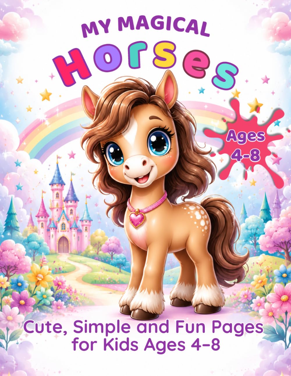 My Magical Horses: Cute, Simple and Fun Pages for Kids Ages 4–8