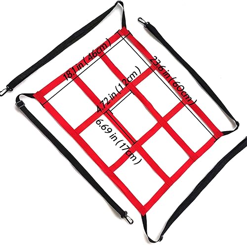 Miniatura 2 de Entrenamiento de béisbol Golpear Target Net Softbol Pitching Training Hitting Zone Target Net Ajustable Baseball Aid 9 Hole Strike Zone Accesorio