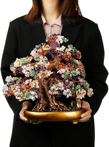 Miniatura 4 de Árbol natural de la vida (1.251 piedras preciosas) Árbol de cristal con propiedades curativas  Bonsái Feng Shui Árbol del dinero para la curación y