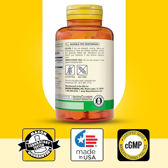 MASON NATURAL B12 1000 mcg Tabletas de Disolución Rápida 200 Unidades miniatura 6