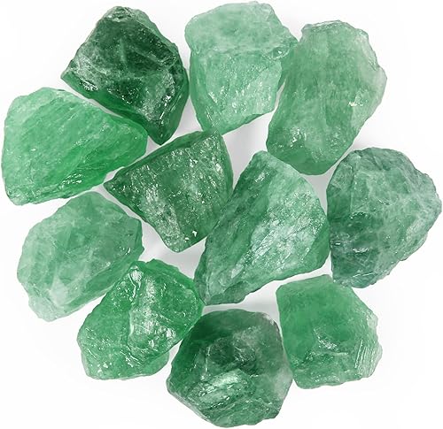 Miniatura 25 de Cristales en bruto de piedra de fluorita a granel de 1.1 lb - Piedras naturales crudas para volar, cabbing, rocas fuentes, decoración, pulido