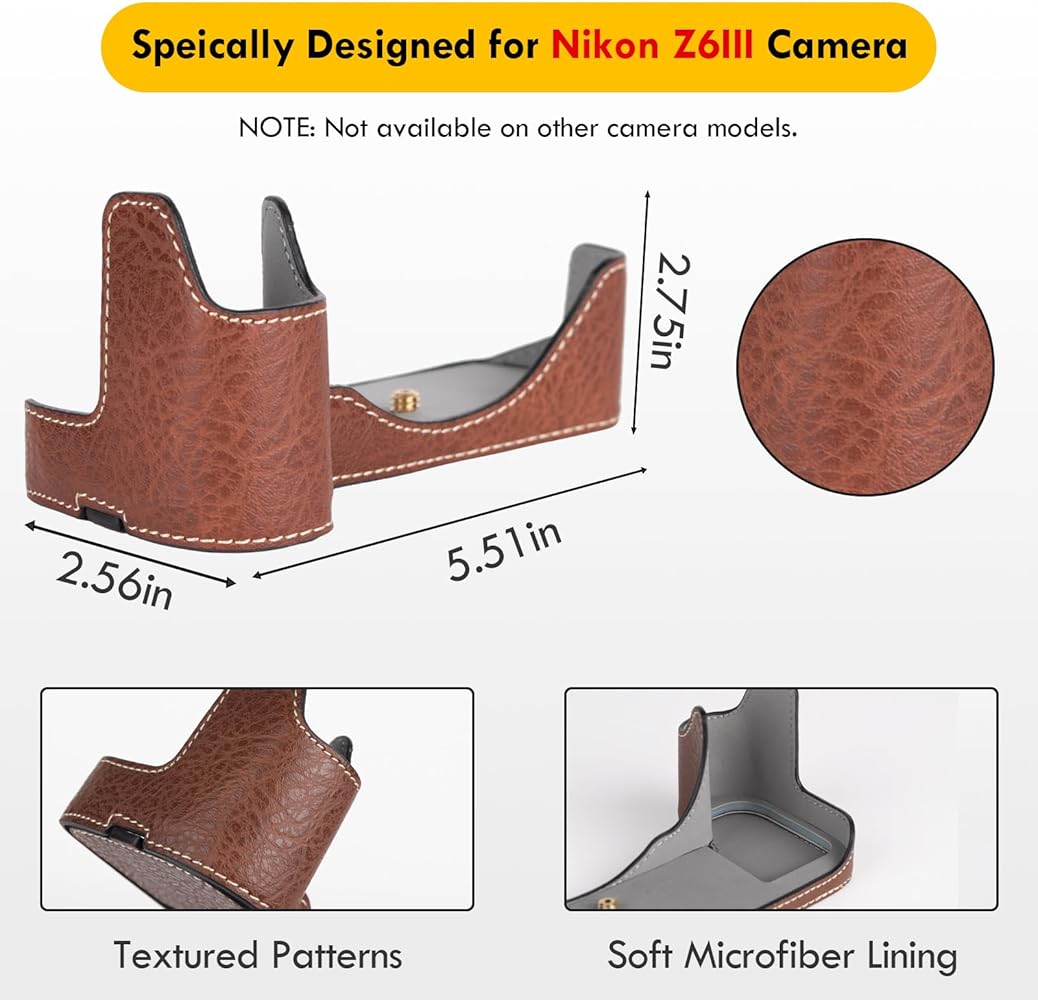 Amazon.co.jp: VOVMOEYA ハーフケース for Nikon Z6III ミラー