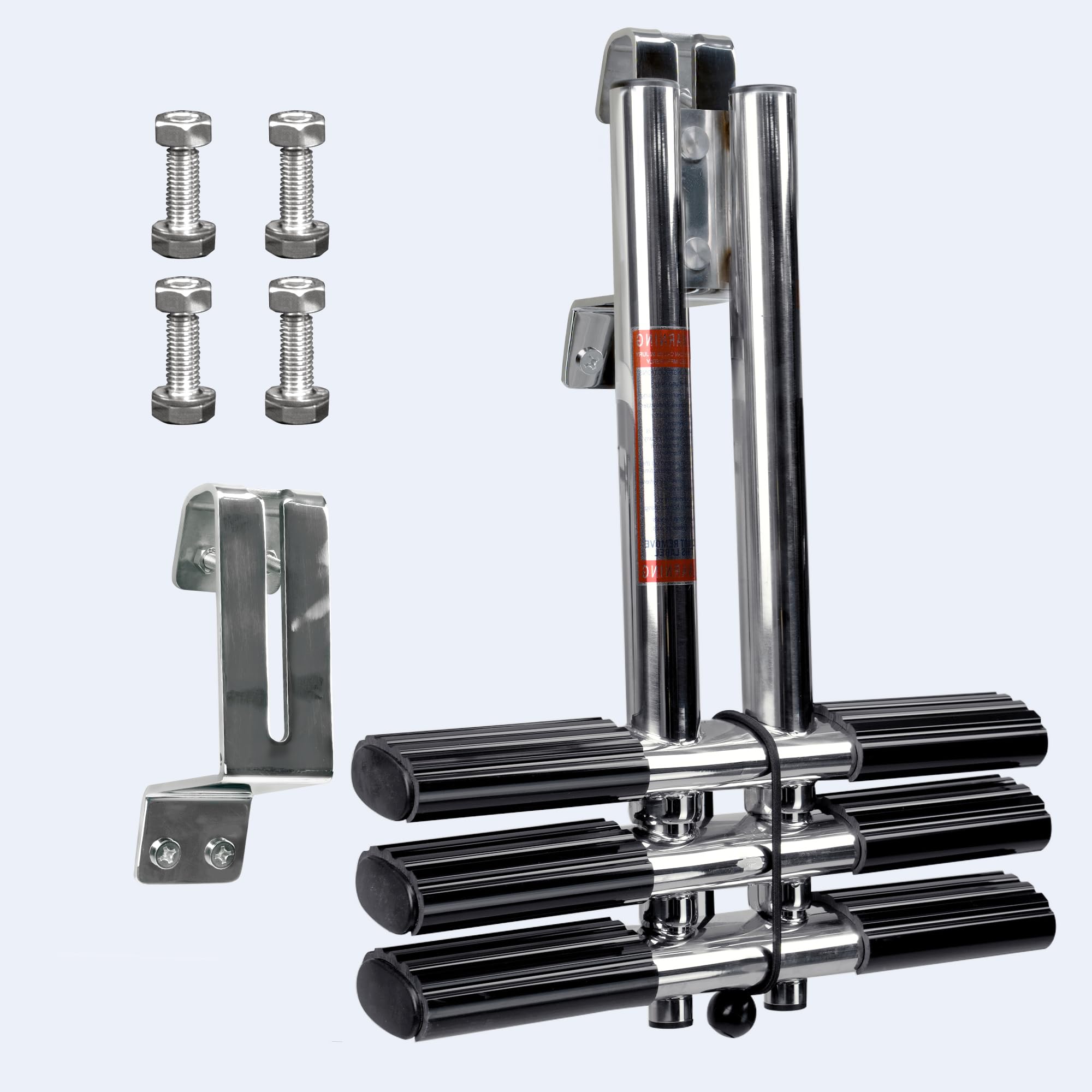 3 Step Telescoping Dive Ladder for Boat,304 Marine Grade Stainless Steel Foldable Boat Ladder,Boarding Ladder for Marine Boat,Pontoon Boat,Yacht