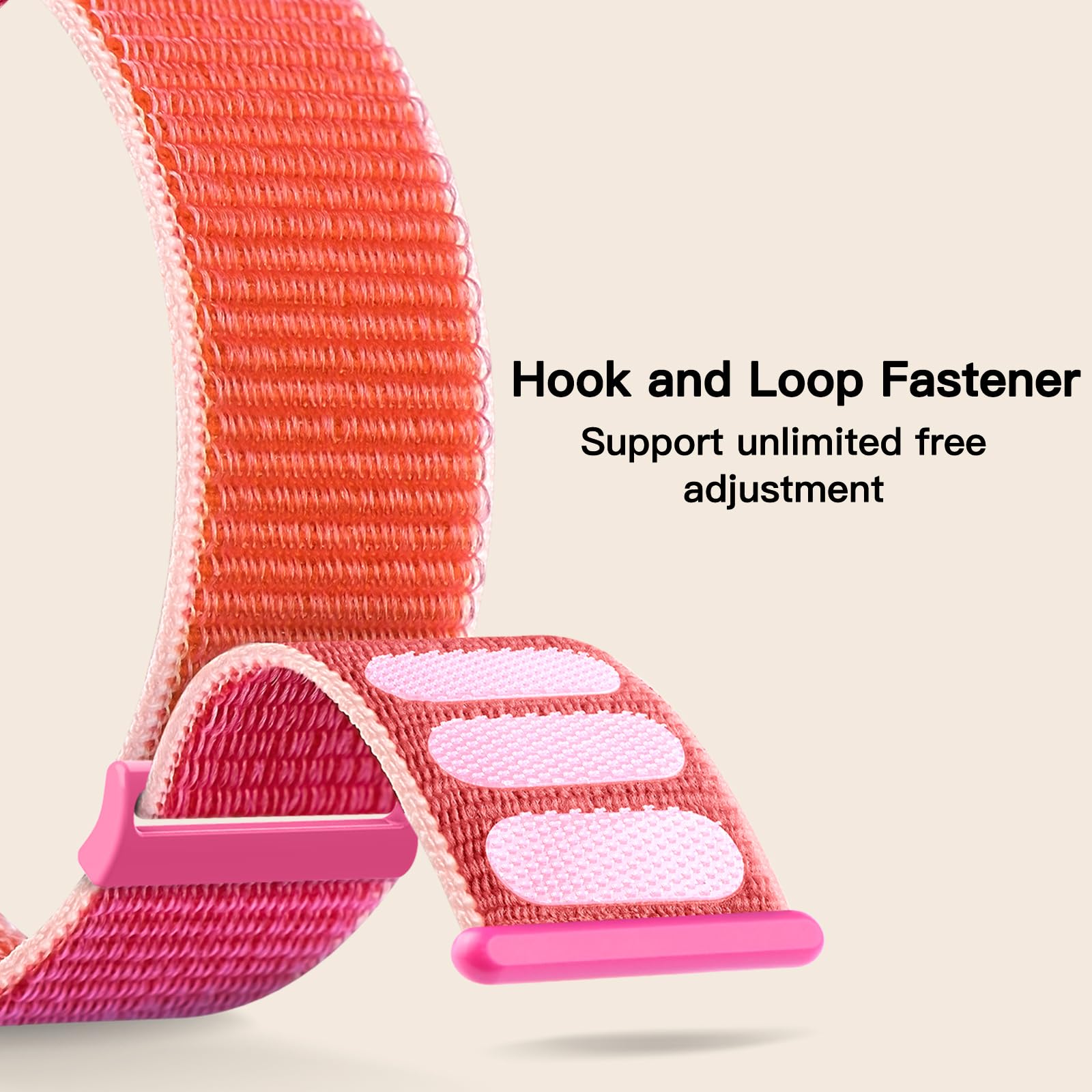 Yoohoo Nylon Cinturino Compatibile con cinturino Apple Watch 38mm 40mm 41mm 42mm(Series 10) uomo donna, cinturino sportivo regolabile per iWatch Serie 10 9 8 7 6 5 4 3 2 1 SE SE2 Ultra Ultra2