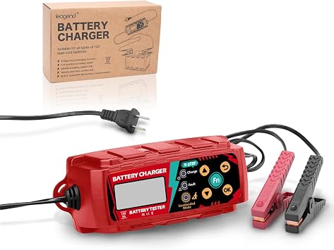 Battery Charger 12V 5A 8-Step Smart Trickle Charger
