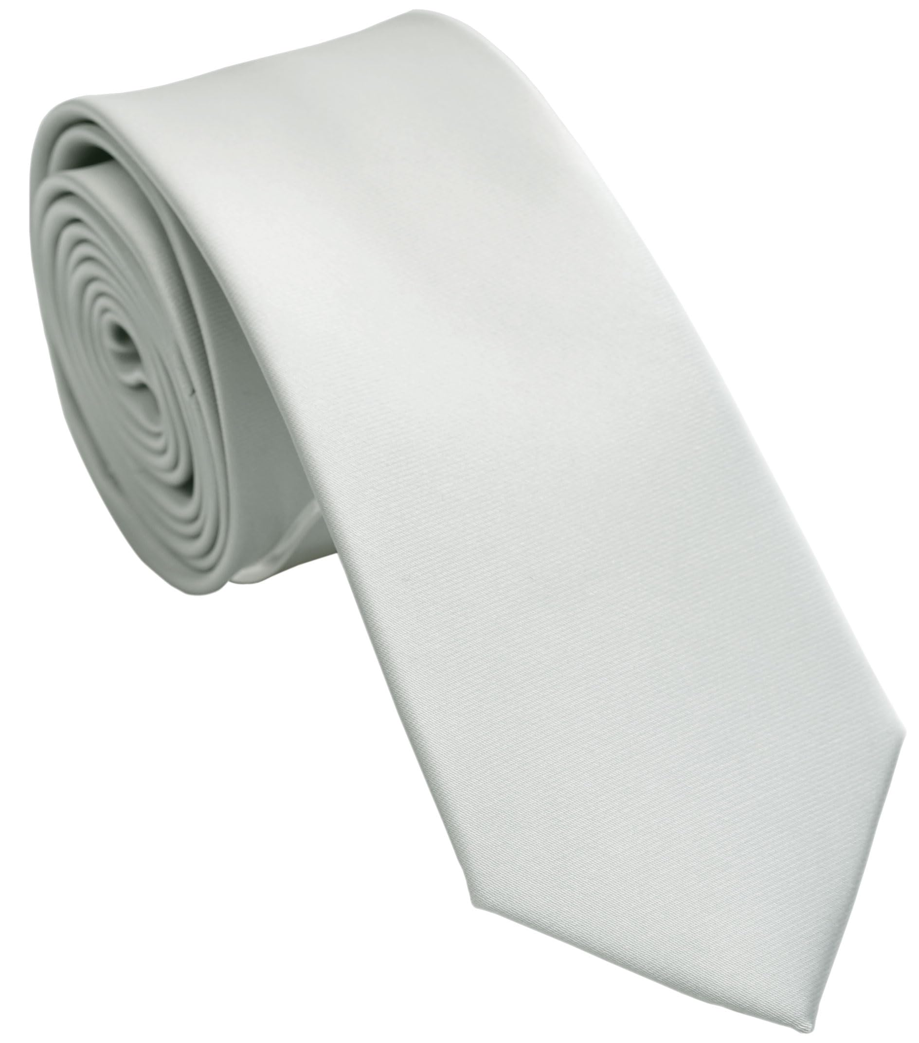 Skinny Ties for Men, 2.5-Inch Slim Neckties, Solid Color Packs