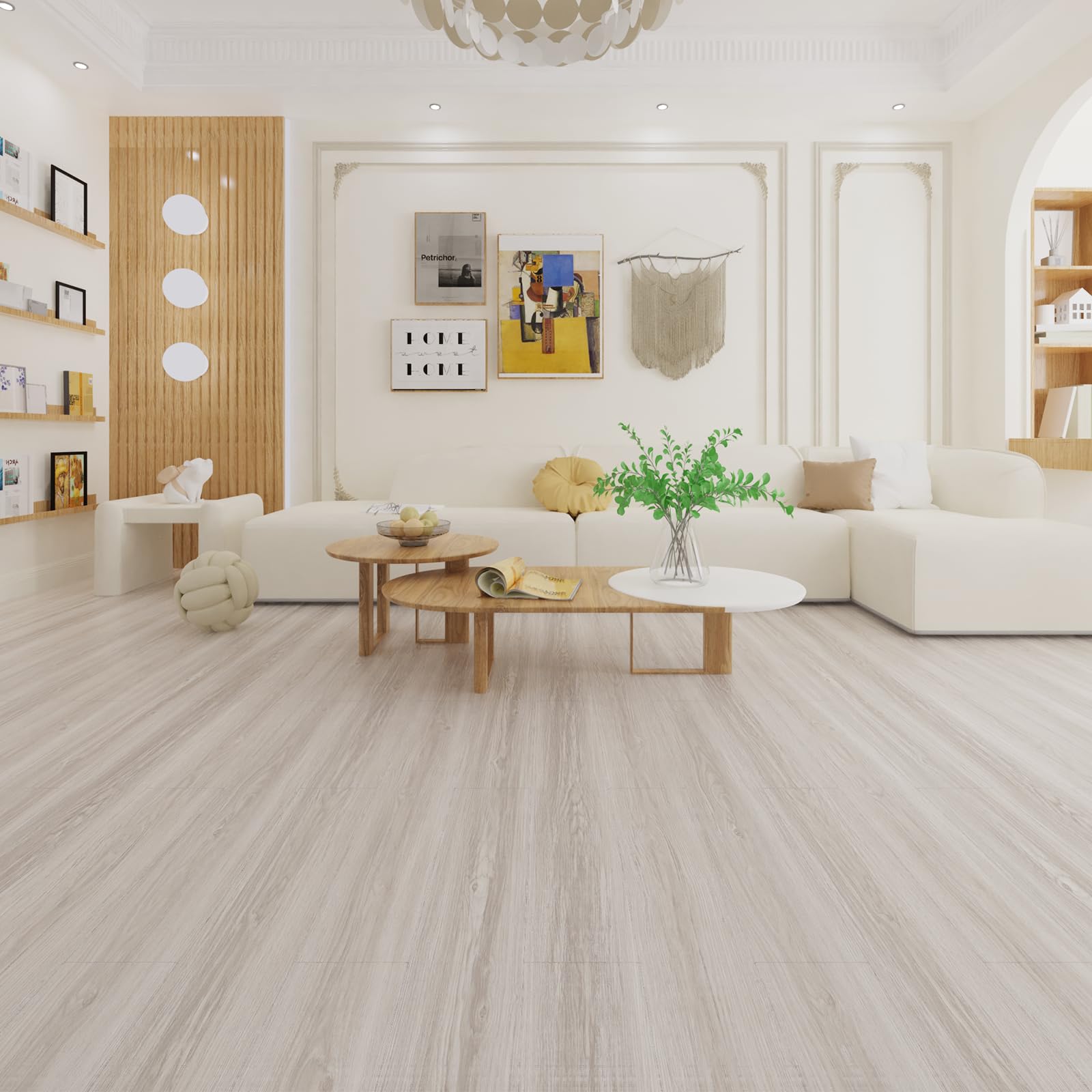 Pavimento In Pvc Livelynine Effetto Legno Scuro Pavimento Adesivo