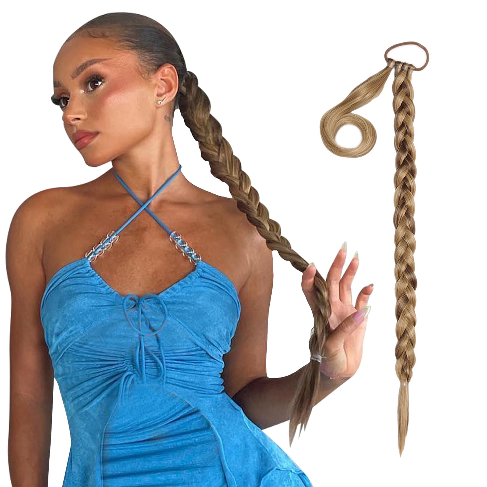 Lullabellz Grande Hair Braid, 26-Inch Length, Mellow Brown