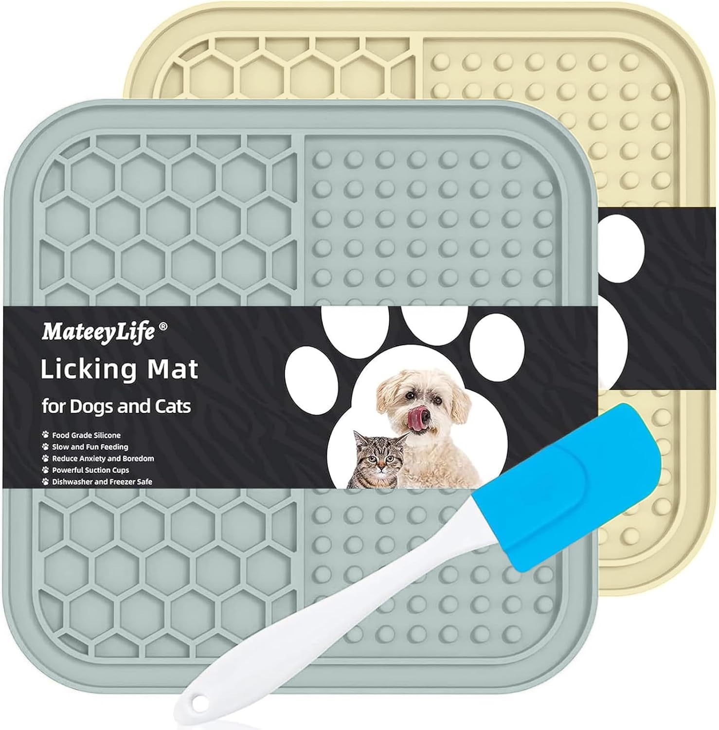 Amazon.com: MateeyLife Lick Mat for Dogs with Suction Cups, 2PCS
