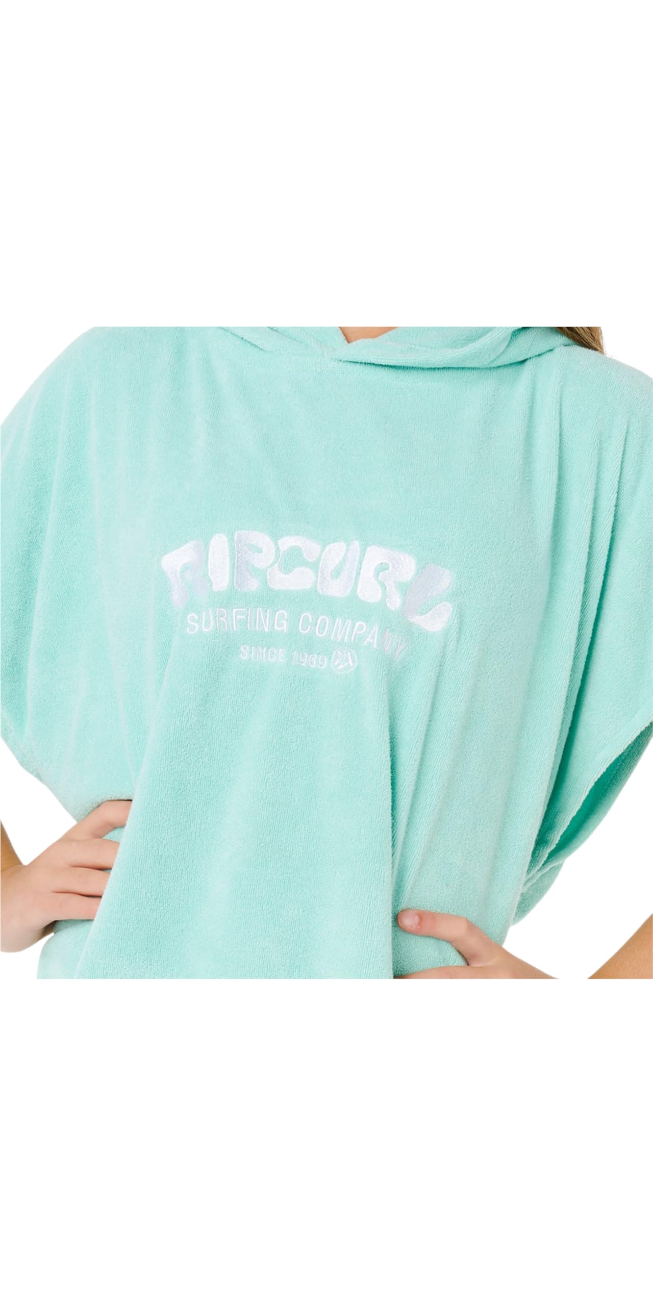 Rip Curl 2026 Junior Classic Surf Hooded Poncho Towel 00CGTO - Teal