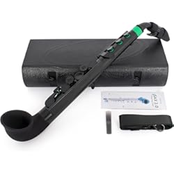 Saxofon Madera Nuvo N520JBGN jSax 2.0, negro/verde, 2.8 x 13.4 x 5.2 pulgadas