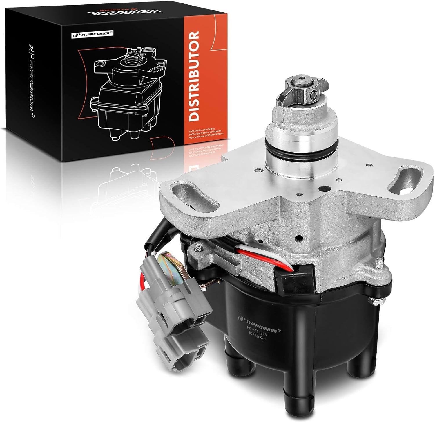 A-Premium Ignition Distributor with Cap and Rotor Compatible with Toyota Tercel 1993-1994, 1.5L