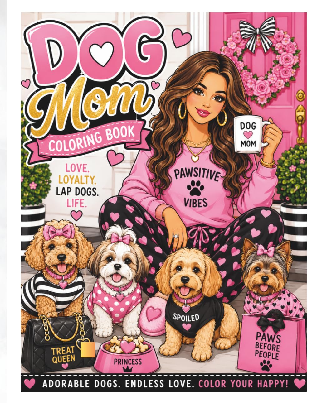 Dog Mom Coloring Book