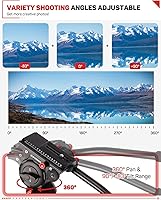 Vista 12 de IFOOTAGE 71 "fibra de carbono cámara monopod profesional telescópica video monopods base trípode compatibilidad cámaras réflex cámaras videocámaras