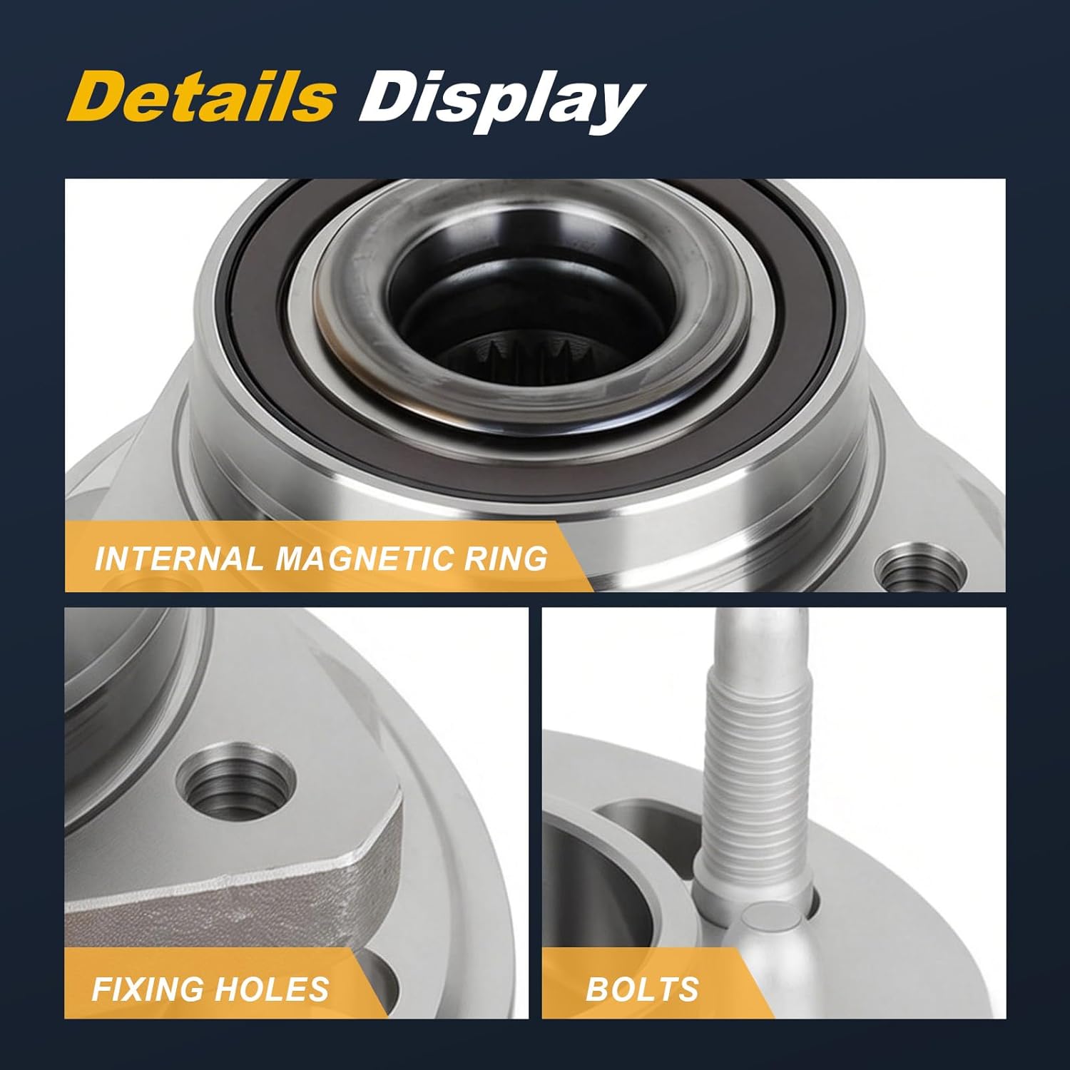 2PC 513288 Front/Rear Wheel Bearing Hub Assembly Fit for Chevy Impala Equinox Camaro, for Buick Regal 11-17 Allure 2010 Lacrosse 10-16, for GMC Terrain 10-17, for Cadillac XTS 13-19 CTS 10-19, 5 Lugs