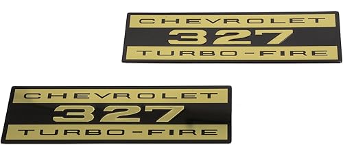 1962-1963 Adhesivo para cubierta de válvula Corvette "327 T-FIRE"